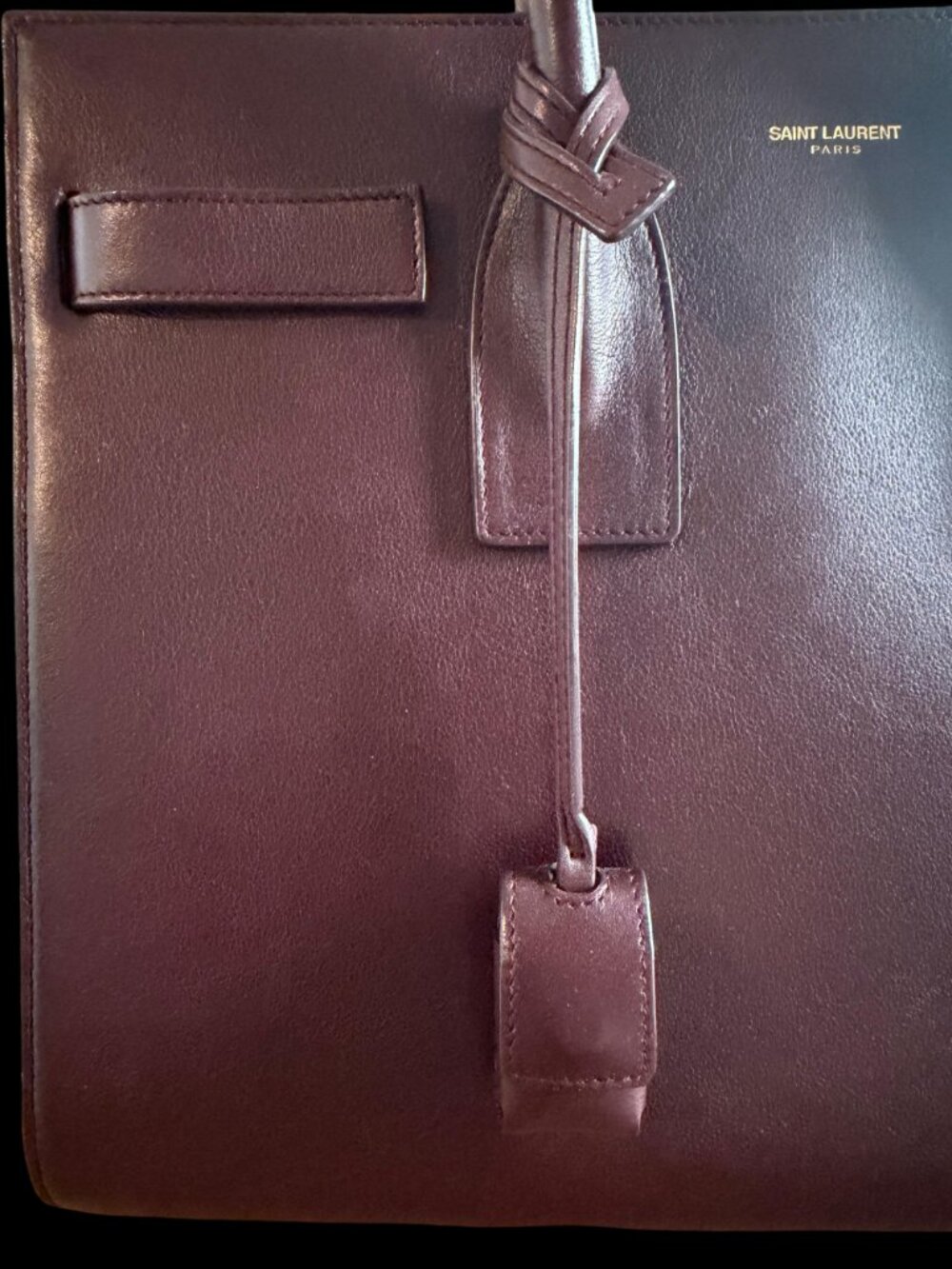 Saint Laurent Sac de Jour Small Burgundy Leather | Full Kit - Picture 8 of 15